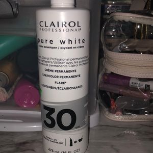 Pure white hair developer